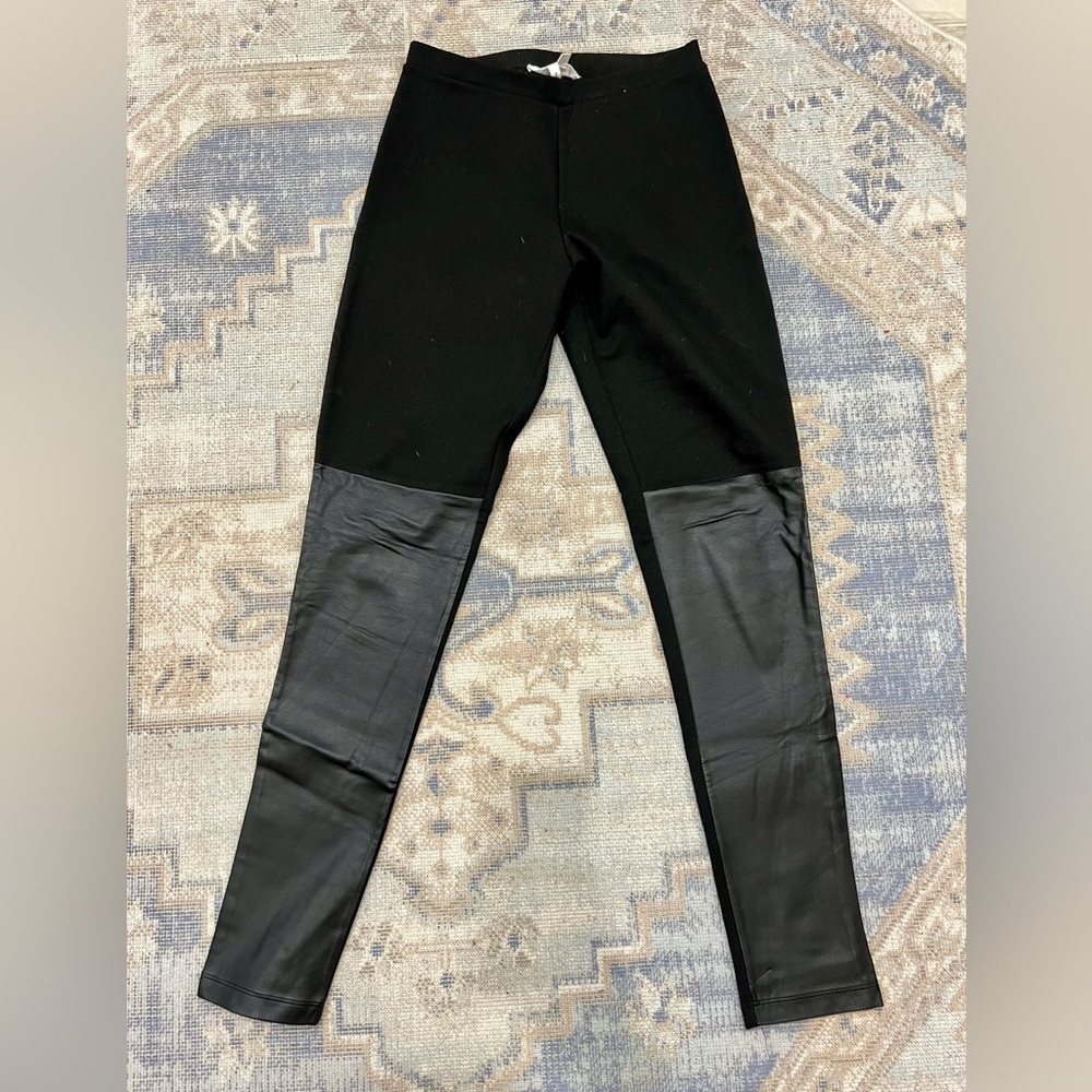 BCBG leggings with faux leather - Size S